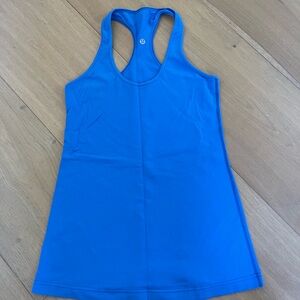 Blue Racerback Tank Top